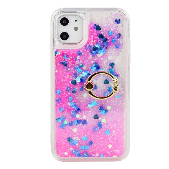 Liquid Quicksand Phone Case Ring Kickstand Soft TPU Case