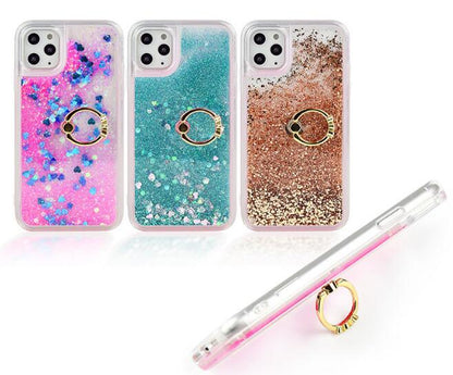Liquid Quicksand Phone Case  Ring Kickstand Soft TPU Case