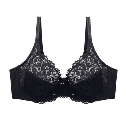 Bra lace gathering comfortable bra plus size underwear
