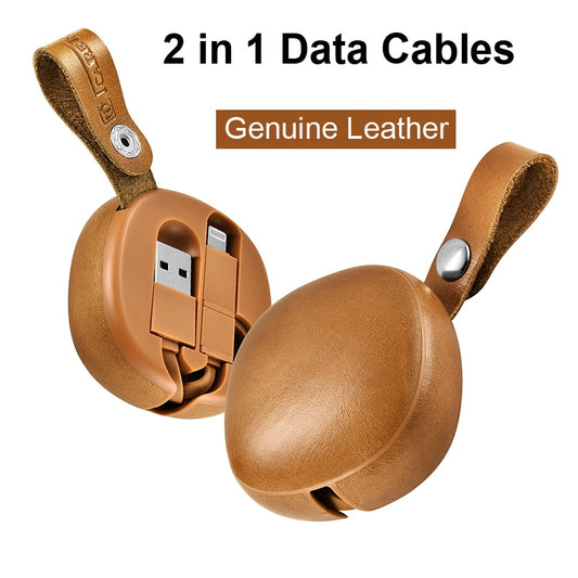 2 in 1 Micro USB Data Cables for iPhone Xiaomi Android Mobile Phone for Lightning Cables Type C Fast Charging Charger Adapter