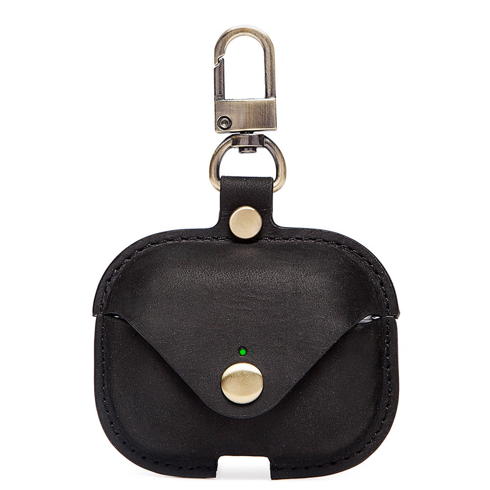 New Airpods Generation 3 Protective Case Leather Protective Cover Iphone Earphone Cover Third Generation Crazy Horse Leather Earphone Cover