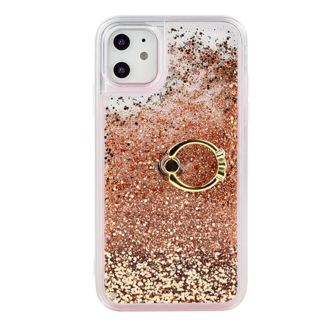 Liquid Quicksand Phone Case  Ring Kickstand Soft TPU Case
