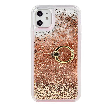 Liquid Quicksand Phone Case  Ring Kickstand Soft TPU Case
