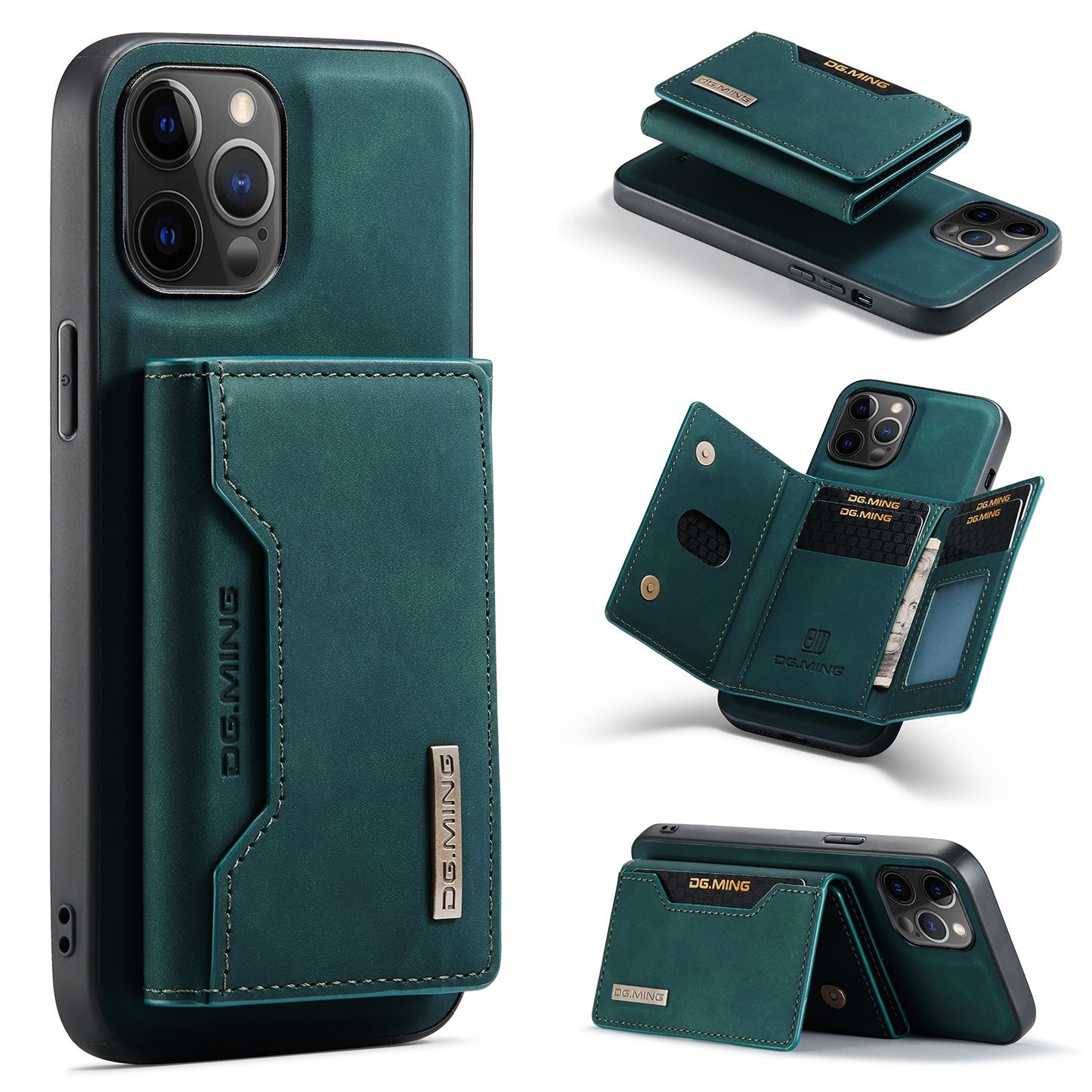 For iPhone12 Pro Max Split Card Case Phone Case iPhone13 Magnetic Card Case Protection Leather Case