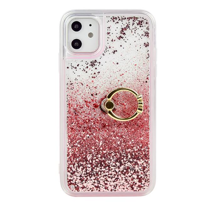 Liquid Quicksand Phone Case  Ring Kickstand Soft TPU Case