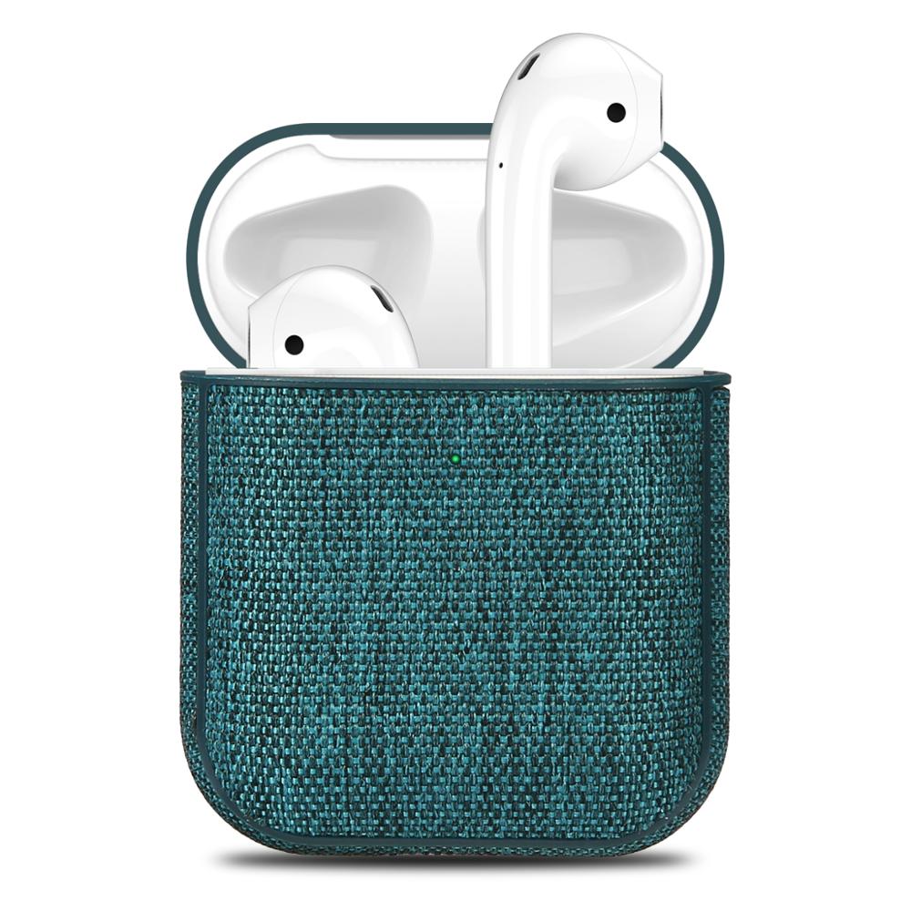 Fabric Canvas Cloth Case For Airpods Ultra Thin 360 Full Protection Bluetooth Earphone Case For Airpods 2 Accessories Cover Capa
