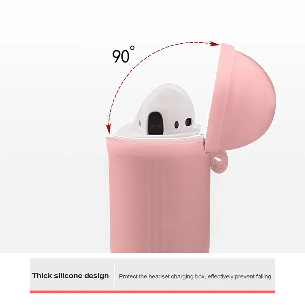 Funda de silicona suave para Apple Airpods funda a prueba de golpes para Apple AirPods auriculares fundas Ultra Thin Air Pods Protector funda