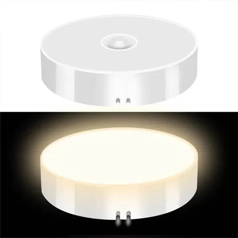 EMESA HOME PIR Motion Sensor LED Night Light – USB Rechargeable Wireless Lamp for Cabinet, Wardrobe, Staircase, Closet, Kitchen